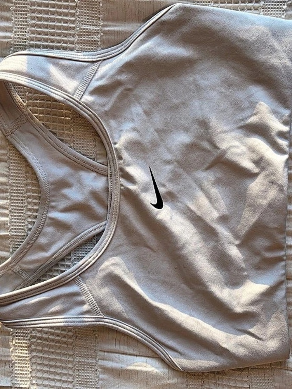 Nike Dri-FIT Athletic Tank Top White Size Small